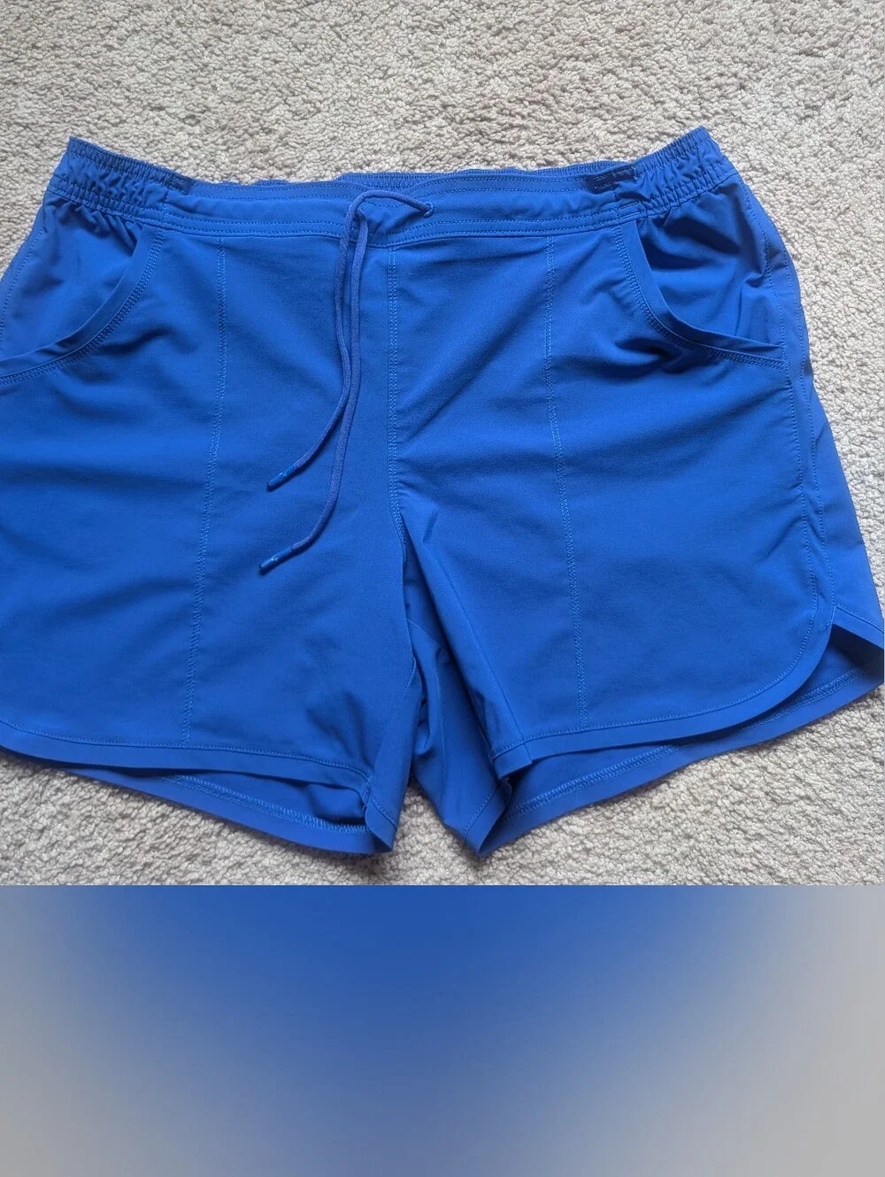 Lands' End Sport Royal Blue Athletic Shorts